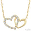 Heart Interlock Diamond Fashion Pendant