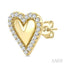 Petite Heart Diamond Fashion Earrings