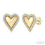Petite Heart Diamond Fashion Earrings