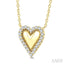 Petite Heart Diamond Fashion Pendant