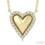 Petite Heart Diamond Fashion Pendant