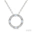 Circle Petite Diamond Fashion Pendant