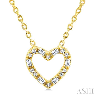 Heart Shape Petite Diamond Fashion Pendant