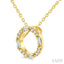 Circle Petite Diamond Fashion Pendant