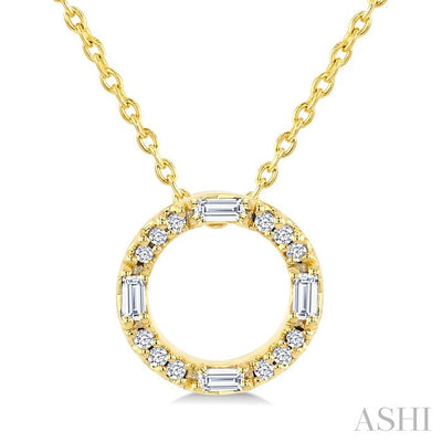 Circle Petite Diamond Fashion Pendant