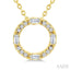 Circle Petite Diamond Fashion Pendant