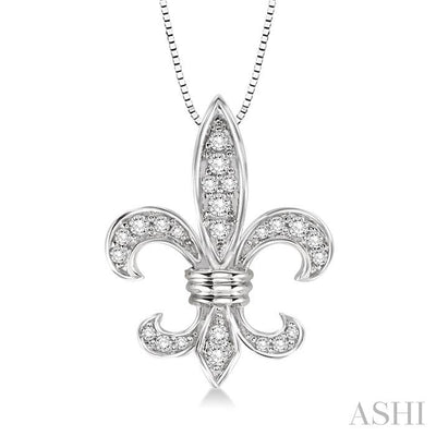 Fleur De Lis Diamond Pendant
