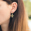 Fleur De Lis Diamond Earrings