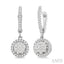 Round Shape Halo Lovebright Diamond Earrings