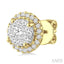 Round Shape Halo Lovebright Essential Diamond Earrings