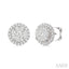 Round Shape Halo Lovebright Essential Diamond Earrings