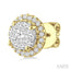 Round Shape Halo Lovebright Essential Diamond Earrings