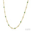 Gemstone & Diamond Station Necklace