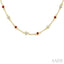 Gemstone & Diamond Station Necklace