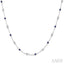 Gemstone & Diamond Station Necklace