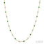 Gemstone & Diamond Station Necklace