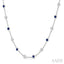 Gemstone & Diamond Station Necklace