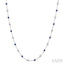 Gemstone & Diamond Station Necklace