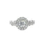 Round Diamond Halo Engagement Ring