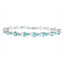 Blue Topaz & Diamond Bracelet