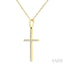 Cross Petite Diamond Fashion Pendant