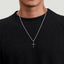 Sterling Silver Twisted Cross Pendant