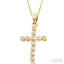 Cross Bezel Set Diamond Fashion Pendant