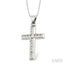 Channel Set Cross Diamond Fashion Pendant