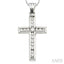Channel Set Cross Diamond Fashion Pendant