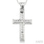 Channel Set Cross Diamond Fashion Pendant