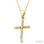 Cross Petite Diamond Fashion Pendant