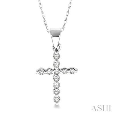 Cross Petite Diamond Fashion Pendant