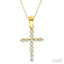 Cross Petite Diamond Fashion Pendant