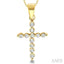 Cross Petite Diamond Fashion Pendant