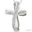 Channel Set Cross Diamond Fashion Pendant