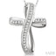 Channel Set Cross Diamond Fashion Pendant