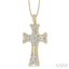 Cross Halo Diamond Fashion Pendant