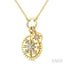 Compass Charm Diamond Fashion Pendant