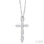 Marquise Shape 6 Stone Cross Diamond Fashion Pendant