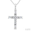 Cross Petite Diamond Fashion Pendant
