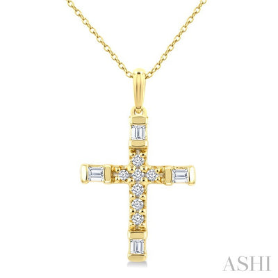 Cross Petite Diamond Fashion Pendant