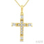 Cross Petite Diamond Fashion Pendant