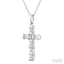 Cross Petite Diamond Fashion Pendant