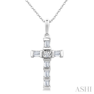 Cross Petite Diamond Fashion Pendant