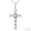 Cross Petite Diamond Fashion Pendant