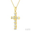 Cross Petite Diamond Fashion Pendant