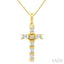 Cross Petite Diamond Fashion Pendant
