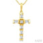 Cross Petite Diamond Fashion Pendant