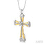 Cross Diamond Fashion Pendant