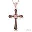 Cross Champagne Diamond Fashion Pendant